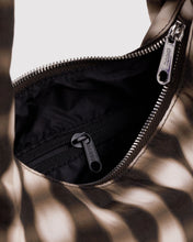 Load image into Gallery viewer, Baggu Small Nylon Meringue Bag- Blurred Gingham Brown
