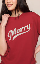 Load image into Gallery viewer, Holiday Sweatshirt- Ruby Red
