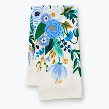 Load image into Gallery viewer, Garden Party Blue Tea Towel
