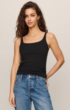 Load image into Gallery viewer, Vale Scalloped Tank- Black
