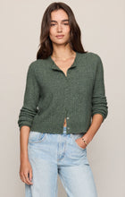 Load image into Gallery viewer, Medina Pointelle Cardigan - Monstera

