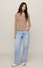 Load image into Gallery viewer, Arlet Stripe Thermal Top - Saddle Suede
