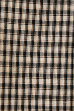 Load image into Gallery viewer, Black and Cream Front Ties Long Sleeve Blouse
