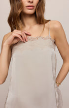 Load image into Gallery viewer, Roselle Lace Cami- Frosted Pearl
