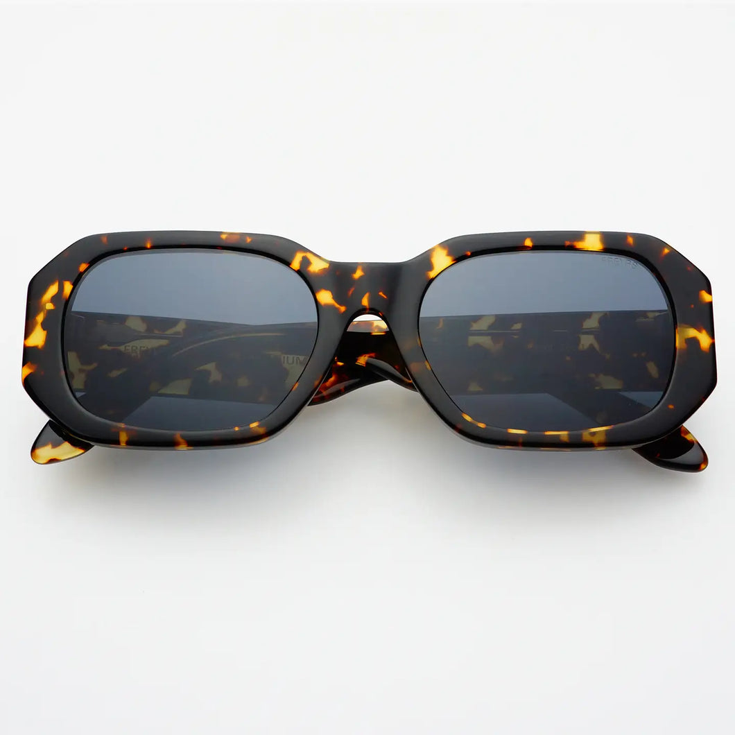 Onyx Acetate Womens Rectangular Sunglasses - Dark Tortoise