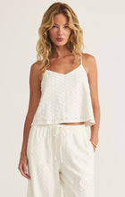 Load image into Gallery viewer, Sylvie Knit Eyelet Tank - White

