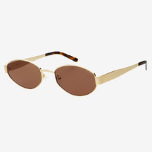 Load image into Gallery viewer, Soho Oval Sunglasses - Gold/Brown
