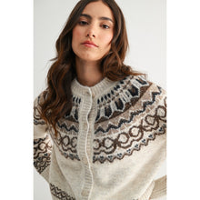 Load image into Gallery viewer, Nordic-Inspired Wool-Blend Cardigan
