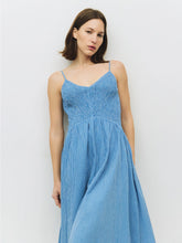 Load image into Gallery viewer, Orlando Dress - Blue Stripe
