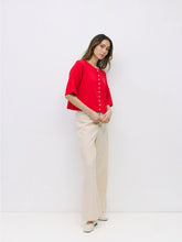 Load image into Gallery viewer, Stacey Half Sleeve Cardigan - Red
