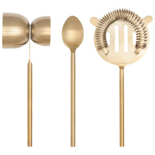Load image into Gallery viewer, Matte Gold Bar Tools Set of 3
