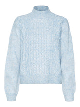 Load image into Gallery viewer, Blue High Neck Sweater
