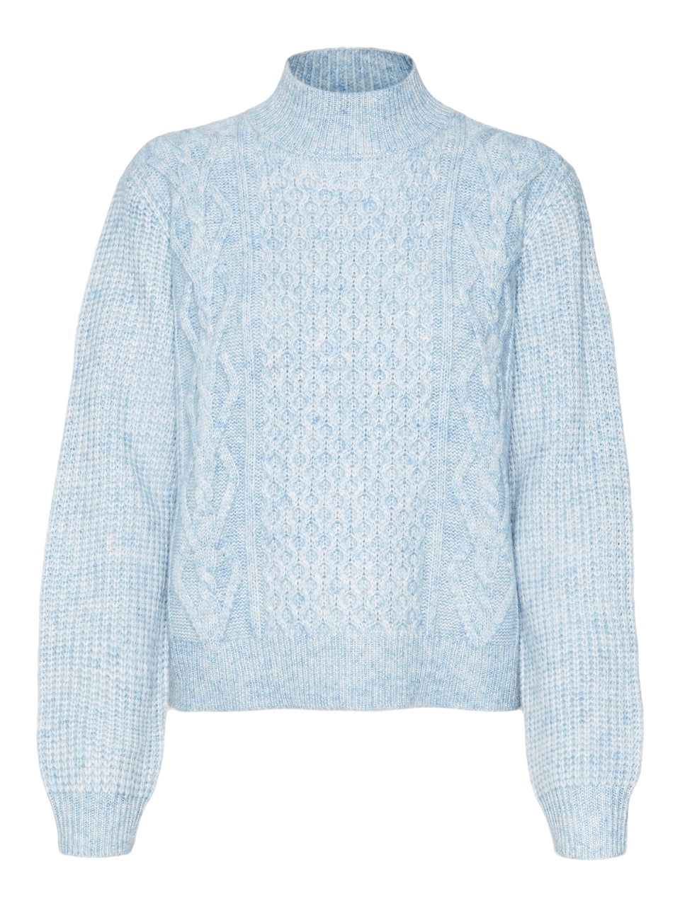 Blue High Neck Sweater