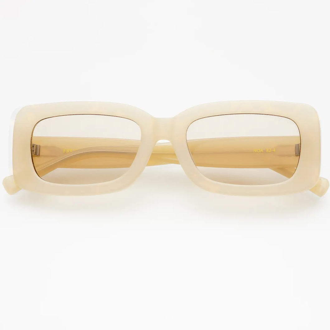 Noa Acetate Rectangular Sunglasses - Tan