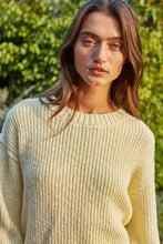 Load image into Gallery viewer, Knit Sweater Cotton Ribbed High Mock Neck Top - Dusty Lemon
