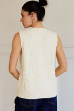 Load image into Gallery viewer, Cream Sweater Vest

