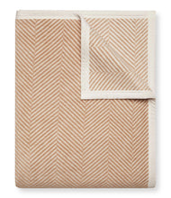 Load image into Gallery viewer, Harborview Herringbone Tan Blanket - Chappy Wrap
