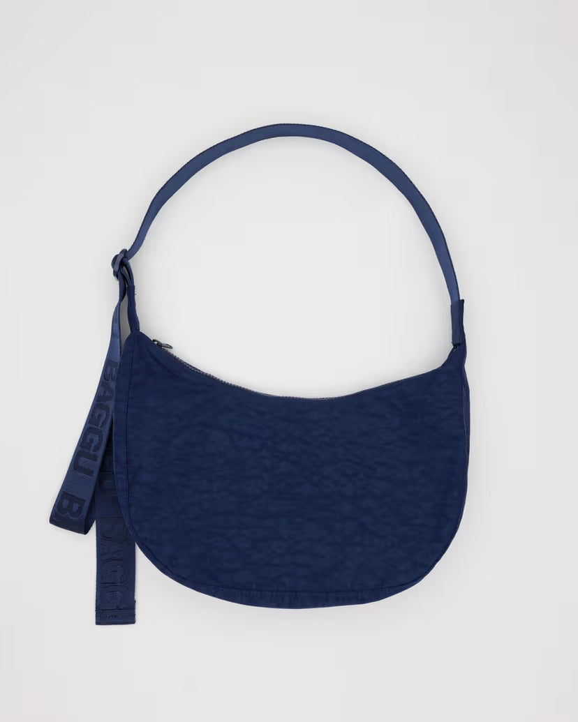 Baggu Medium Nylon Crescent Bag - Navy