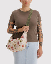 Load image into Gallery viewer, Baggu Medium Nylon Crescent Bag- Abstract Floral
