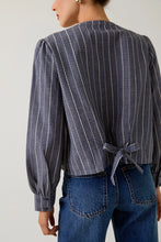 Load image into Gallery viewer, Navy Stripe Button Down
