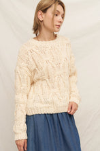 Load image into Gallery viewer, Ivory Cable Knit Sweater
