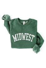 Load image into Gallery viewer, Midwest Graphic Sweatshirt- Heather Forest
