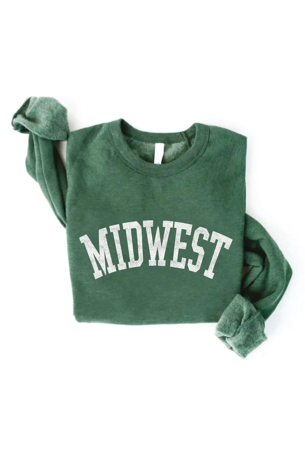 Midwest Graphic Sweatshirt- Heather Forest