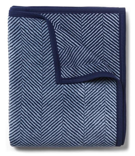 Harborview Herringbone Navy Blanket - Chappy Wrap