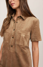 Load image into Gallery viewer, Leone Suede Mini Dress - Light Sand
