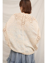 Load image into Gallery viewer, Batwing Crochet Detail Cardigan
