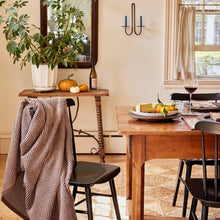 Load image into Gallery viewer, Harborview Herringbone Chocolate Blanket
