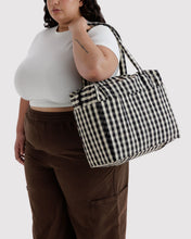 Load image into Gallery viewer, Small Cloud Carry-On- Black and Cream Gingham
