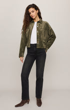 Load image into Gallery viewer, All Day Cropped Suede Jacket - Monstera
