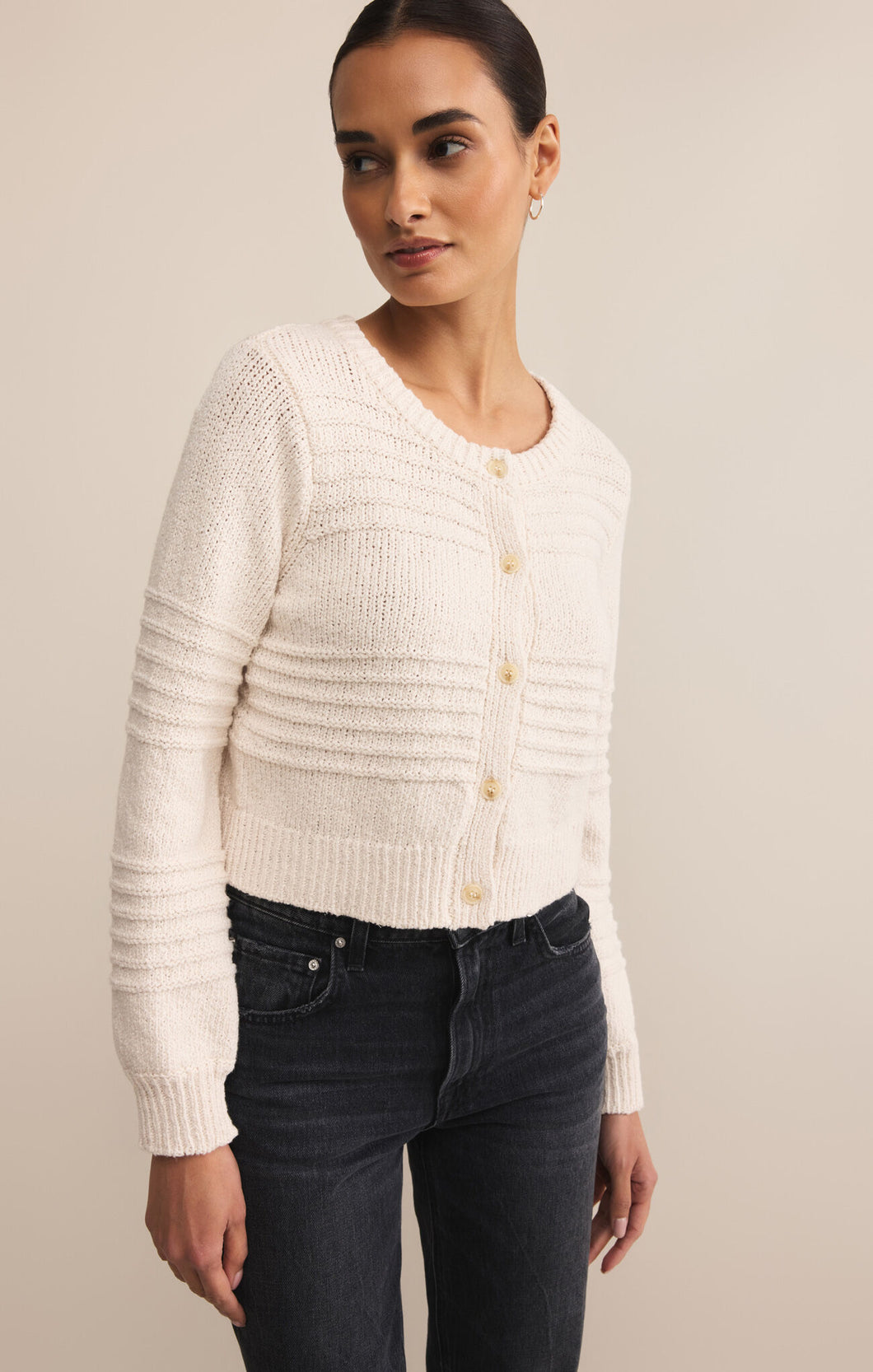 Between the Lines Cardigan - Crystal
