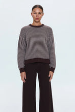 Load image into Gallery viewer, Aura Relaxed Crew Mocha Stripe
