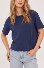 Load image into Gallery viewer, Navy Brigitte Short Sleeve T-Shirt
