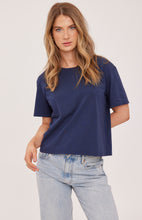 Load image into Gallery viewer, Navy Brigitte Short Sleeve T-Shirt
