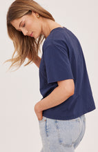 Load image into Gallery viewer, Navy Brigitte Short Sleeve T-Shirt
