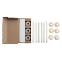 Load image into Gallery viewer, LED Taper Candles w/ Holder in Box, Set of 6
