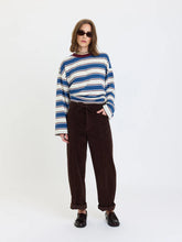 Load image into Gallery viewer, Villa Drawstring Barrel Leg Pant- Chocolate
