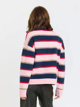 Load image into Gallery viewer, Carlyle Everyday Crew Sweater Coral Stripe
