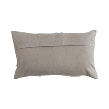 Load image into Gallery viewer, Cotton Slub Lumbar Pillow with Tufted Flowers, Natural &amp; Yellow
