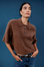 Load image into Gallery viewer, Nadya Alpaca Blend Boxy Polo Sweater
