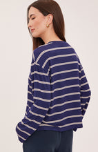 Load image into Gallery viewer, Indy Longsleeve Top - Navy Stripe

