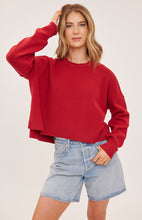 Load image into Gallery viewer, Echo Sweatshirt - Cranberry Red
