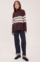Load image into Gallery viewer, Idris Striped Sweater- Fig
