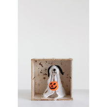 Load image into Gallery viewer, Wool Felt Dog in Ghost Costume
