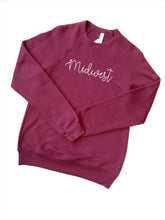 Load image into Gallery viewer, Embroidered Midwest Sweatshirt - Maroon
