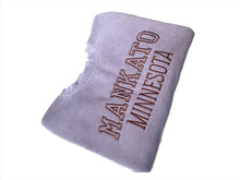 Load image into Gallery viewer, Embroidered MANKATO MN SWEATSHIRT - Purple/Brown

