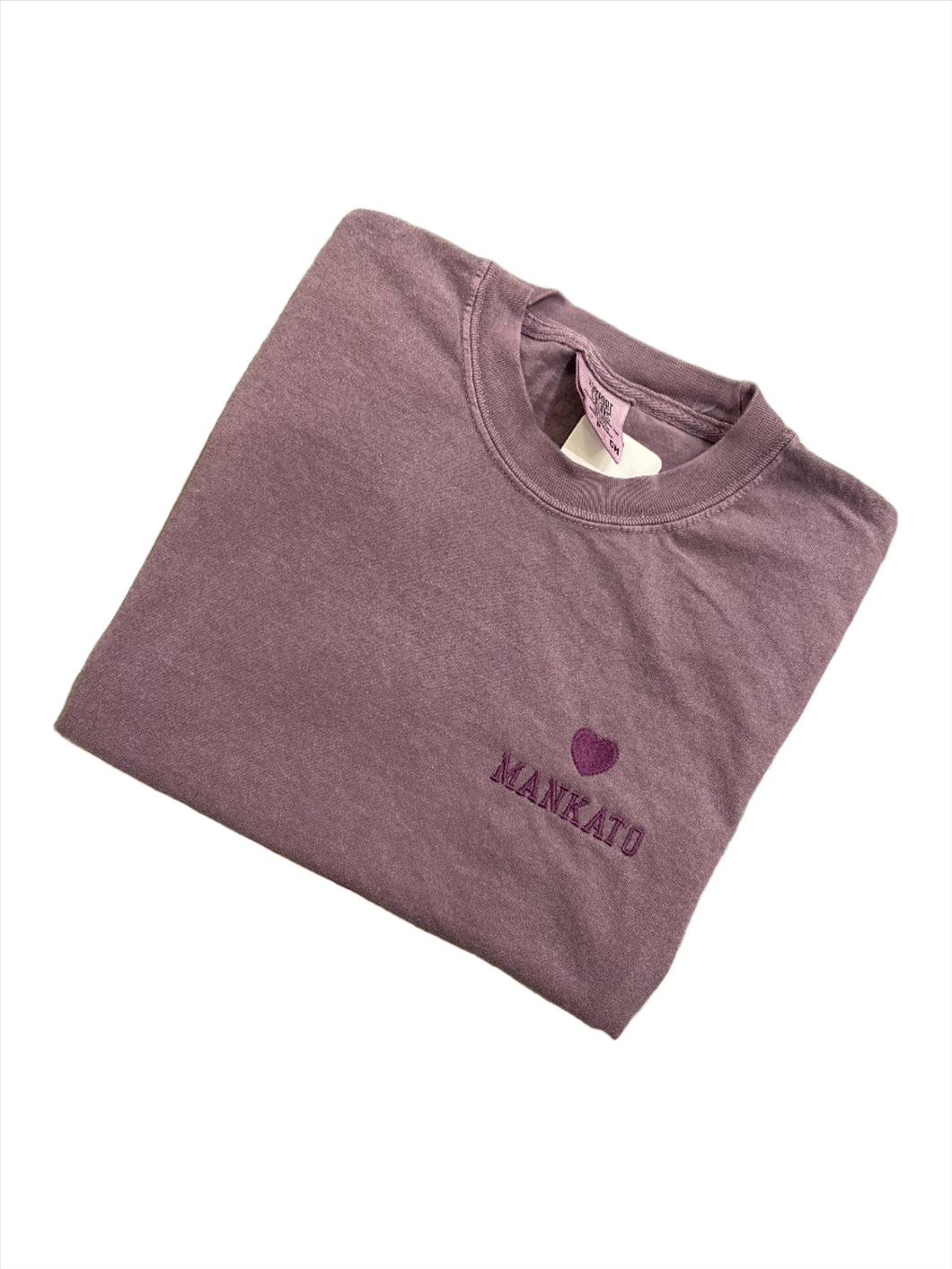 Embroidered Mankato Tee - Plum